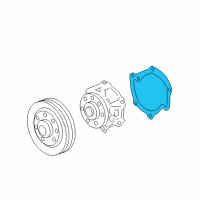 OEM Cadillac XTS Water Pump Assembly Gasket Diagram - 12660159