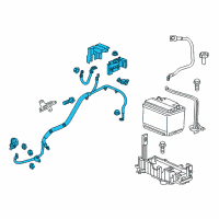 OEM 2016 Chevrolet Trax Positive Cable Diagram - 42721797