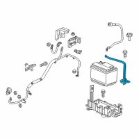 OEM 2015 Chevrolet Trax Hold Down Diagram - 95492642