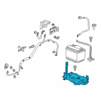 OEM 2019 Chevrolet Trax Battery Tray Diagram - 42399509