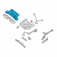 OEM 2008 Nissan Sentra Floor-Rear, Front Diagram - 74510-ET030