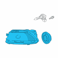 OEM Lexus Lamp Unit, Fog Lamp, LH Diagram - 81221-50090