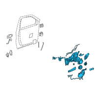 OEM Buick Terraza Lock Module Diagram - 15924354