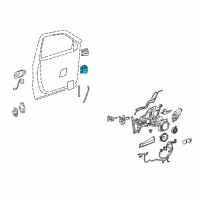 OEM Chevrolet Uplander Lower Hinge Diagram - 10304605