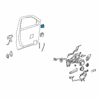 OEM Buick Terraza Upper Hinge Diagram - 15782669