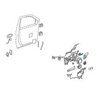OEM Buick Terraza Handle, Inside Diagram - 89044625