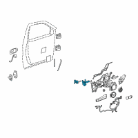 OEM Oldsmobile Silhouette Lock Diagram - 88981045