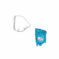 OEM 2000 Chrysler Sebring Window Regulator Rear Left Diagram - 5066041AA