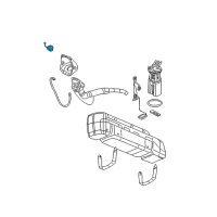 OEM 2002 Chevrolet Silverado 2500 Fuel Cap Diagram - 15763227