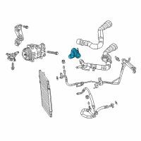 OEM 2014 Dodge Dart Hose-Heater Core Jumper Diagram - 68156282AB