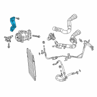 OEM 2022 Jeep Compass Bracket-ALTERNATOR And Compressor Diagram - 4627154AC