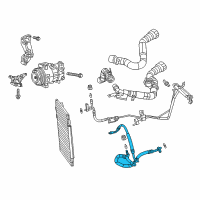 OEM 2013 Dodge Dart Line-A/C Suction & Discharge Diagram - 68258663AA