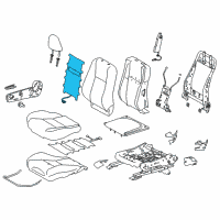 OEM 2019 Toyota Corolla Seat Back Heater Diagram - 87530-02040