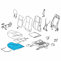 OEM Toyota Corolla Seat Cushion Pad Diagram - 71511-02671