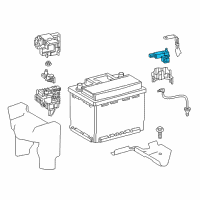 OEM 2019 Lexus UX250h Sensor Assembly, Battery Diagram - 28850-F0080