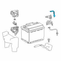 OEM Toyota Negative Cable Diagram - 82165-06040