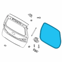 OEM 2021 Kia Soul W/STRIP-Tail Gate Op Diagram - 81761K0000