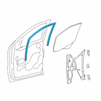 OEM 2008 Ford F-150 Run Channel Diagram - 5L3Z-1521537-AA