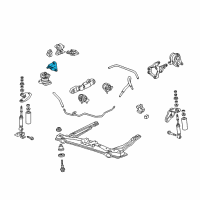 OEM 2003 Acura CL Bracket, Front Engine Mounting Diagram - 50826-S3M-A00