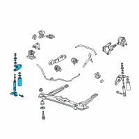 OEM Acura CL Damper Assembly, Front Engine Diagram - 50831-S3M-A02