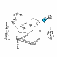 OEM 2003 Acura CL Bracket, Rear Engine Mounting Diagram - 50827-S3M-A00