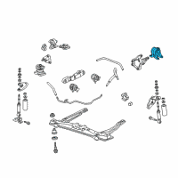 OEM Acura CL Rubber Assembly, Rear Engine Mounting (Ecm) Diagram - 50810-S3M-A01
