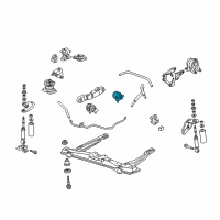 OEM Acura CL Rubber, Rear Transmission Mounting Diagram - 50806-S3M-A03
