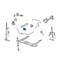 OEM 2003 Acura CL Rubber, Front Transmission Mounting Diagram - 50805-S3M-A03