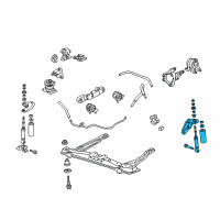 OEM Acura CL Damper Assembly, Rear Enging Rock Diagram - 50829-S3M-A02