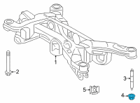 OEM 2021 Toyota Corolla Lower Brace Nut Diagram - 90178-A0110