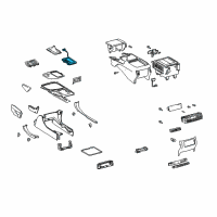 OEM 2005 Lexus GX470 Box Assembly, Console Diagram - 58810-60030-C0