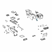 OEM 2003 Lexus GX470 Lamp Sub-Assy, Console Box Diagram - 81206-51020