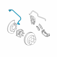 OEM 2013 GMC Yukon XL 2500 Sensor Asm-Front Wheel Speed Diagram - 20980077