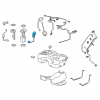 OEM 2012 Chevrolet Captiva Sport Level Sensor Diagram - 13504722