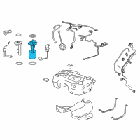 OEM Chevrolet Captiva Sport Fuel Pump Diagram - 13591799