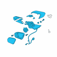 OEM 2018 Lincoln Continental Mirror Outside Diagram - GD9Z-17682-DCPTM