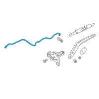 OEM 2019 GMC Acadia Washer Hose Diagram - 84233160