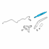 OEM GMC Acadia Rear Blade Diagram - 23299093