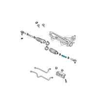 OEM 2009 Ford Explorer Sport Trac Inner Tie Rod Diagram - 6L2Z-3280-A