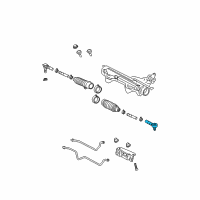 OEM Mercury Outer Tie Rod Diagram - 5L5Z-3A130-AA