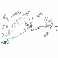 OEM 2018 Hyundai Santa Fe Checker Assembly-Front Door, LH Diagram - 79380-2W010