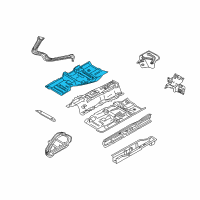 OEM 2005 Nissan 350Z Floor Front Diagram - G4320-CD0MA