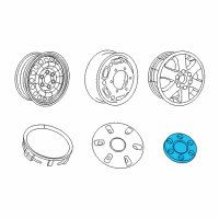 OEM Dodge Sprinter 3500 Wheel Center Cap Diagram - 6NT90DX9AA