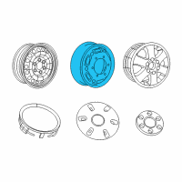 OEM Dodge Sprinter 3500 Steel Wheel Diagram - 1JJ25SZ0AA