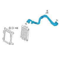 OEM 2014 BMW ActiveHybrid 3 Engine-Oil Cooler Lines Diagram - 17-22-7-639-450