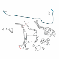 OEM 2015 Nissan Juke Cable Assembly-Fuel Lid Opener Diagram - 78822-3YM0A