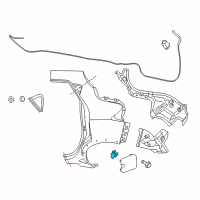 OEM Nissan Versa Spring-Fuel Filler Diagram - 78836-ET00A