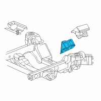 OEM 2015 Chevrolet Express 3500 Mount Bracket Diagram - 20886359