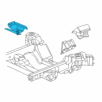 OEM 2005 Chevrolet Express 1500 Mount Asm-Trans Diagram - 22875081