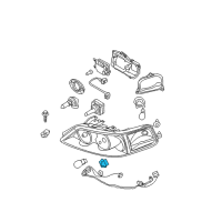 OEM Ford Ranger Stop Lamp Bulb Socket Diagram - 2U5Z-13411-SA